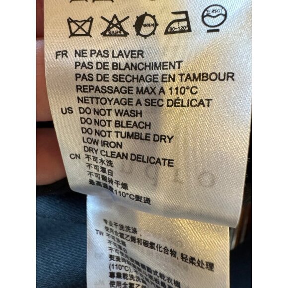 Sandro Coat Women Medium Black Wool Blend Double Breasted Trench Overcoat Luxury - Picture 11 of 13